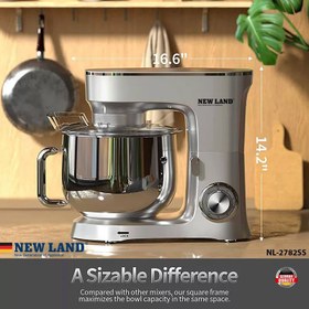 تصویر همزن صنعتی 8لیتری نیولند STAND MIXER NEWLAND NL2782