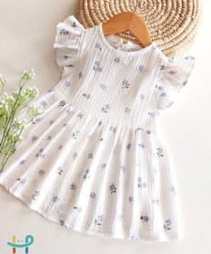 تصویر پیراهن موسلین گل گلی 