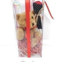 تصویر باکس کادویی عروسک و گل و جعبه طلقی 4310100 