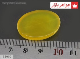 تصویر نگین عقیق زرد زیبا کد 135999 