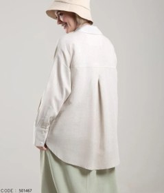 تصویر شومیز مانتویی لینن 