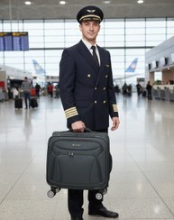 تصویر چمدان خلبانی پرزیدنت فول هشت چرخ 