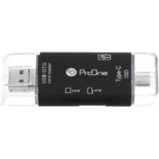 تصویر مبدل USB-C / USB / microUSB به SD / USB / TF پرووان مدل PCO03 