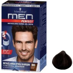 تصویر کیت رنگ مو شوآرزکوف شماره 80 حجم 40 میلی لیتر رنگ قهوه ای مشکی/اورجینال 