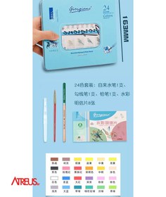 تصویر آبرنگ 24 رنگ giorgione 