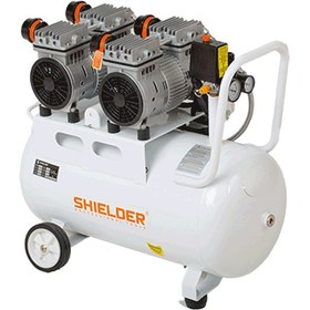 تصویر کمپرسور باد 50 لیتری بی صدا شیلدر \ SHIELDER SILENT AIR COMPRESSOR 