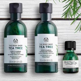 تصویر مجموعه مراقبت پوست بادی شاپ مدل TEA TREE 