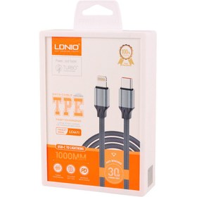 تصویر کابل تبدیل فست شارژ Ldnio LC441i Type-C To Lightning 30W PD 1m Ldnio LC631i Type-C To Lightning 30W PD 1m FAST CHARGING CABLE