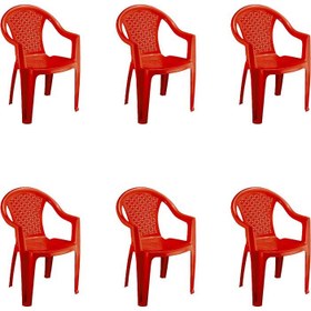 تصویر صندلی بزرگ دسته دار ناصر پلاستیک مدل 812 