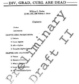 تصویر دانلود کتاب Div,grad,curl are dead کتاب انگلیسی دیو، grad، curl مرده اند