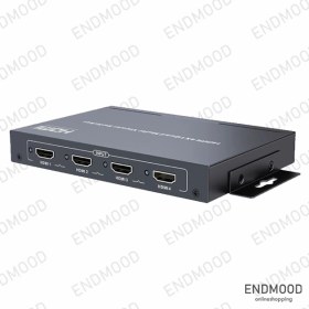 تصویر سوئیچ مولتی ویو 4 به 1 پورت HDMI برند لنکنگ مدل Lenkeng LKV401MS 