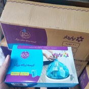 تصویر کارتن زباله سه رول بزرگ آبی 90*70 20باکسی 