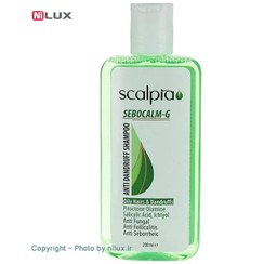 تصویر شامپو ضد شوره مناسب موهای چرب اسکالپیا 200 میل Scalpia Sebocalm-G Anti Dandruff Shampoo 200 ml