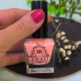 تصویر لاک ناخن آوایی - گلبهی nail polish