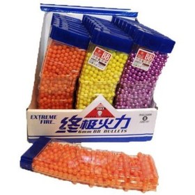 تصویر ساچمه پلاستیکی ۸۰۰ عددی کلت اسباب بازی ۶ میل 