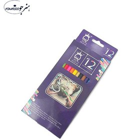 تصویر مداد رنگی 12رنگ MQ 