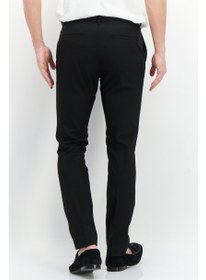 تصویر شلوار چینوی مردانه با فیت باریک، مشکی برند Calvin Klein Men Slim Fit Plain Chino Pants, Black