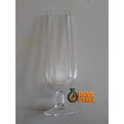 تصویر لوله U شکل شیشه‌ای پایه‌دار وسیله آموزشی علوم مانومتر ساده دانش‌آموزی 