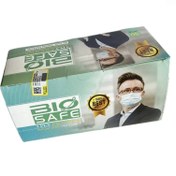 تصویر ماسک تنفسی بایوسیف مدل 3 لایه ملت بلون بسته 50 عددی 