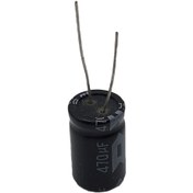 تصویر خازن الکترولیت 470 میکروفاراد 50 ولت مارک JWCO 470uF / 50V Electrolytic Capacitor