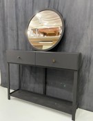 تصویر کنسول رنگی ترکیب فلز چوب 