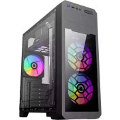 تصویر کیس کامپیوتر گیم‌ مکس مدل G563 FRGB Mid Tower مشکی GameMax G563 FRGB Mid Tower Black Computer Case
