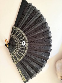 تصویر بادبزن پارچه ای 