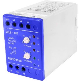 تصویر رله کنترل فاز میکرومکس الکترونیک مدل Tele-101 MICRO MAX Electronic Tele-101 Phase Controller Relay