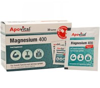 تصویر منیزیم 400 میلی گرم آپوویتال 30 ساشه Magnesium 400 mg Apovital 30 Sachets