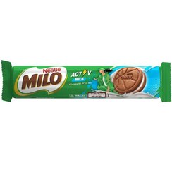 تصویر بیسکویت نستله کرمدار شیری میلو 104 گرم | Nestle milo activ milk biscuit 