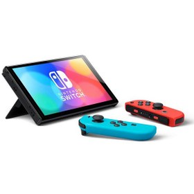 تصویر Nintendo Switch OLED Model with Neon Blue and Neon Red Joy-Con - FULL GAME خرید نینتندو سوییچ مدل OLED - جوی کان قرمز/آبی - کپی خور به همراه رم ۵۱۲ و بازی