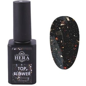 تصویر تاپ ژل گلیتری هرا 15 میل F005 