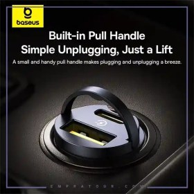 تصویر شارژر فندکی دو پورت باسئوس مدل VCHXX-UC ظرفیت ۳۰ وات 