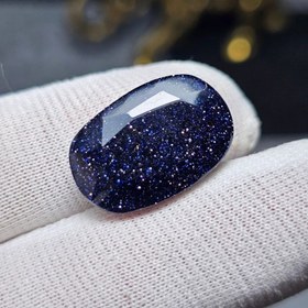 تصویر نگین سنگ دلربای سرمه ای تراش فست کد 34803 