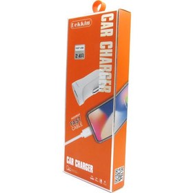 تصویر شارژر فندکی دکین مدل DK-636 به همراه کابل تبدیل microUSB 