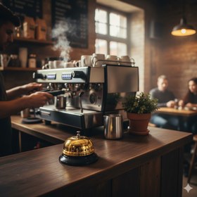 تصویر زنگ رومیزی کافه 