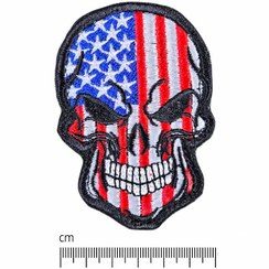 تصویر پچ American Flag Skull 