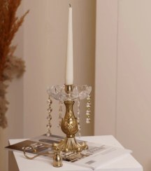 تصویر شمعدان برنجی سپیدار 