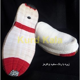 تصویر گیوه کلاش کردستان اصل زیره ضدآب برند شنیا رنگ سفید ا Kurdish Shoes - white Giveh Klash - Brand Shenya Kurdish Shoes - white Giveh Klash - Brand Shenya