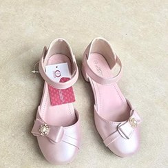 تصویر Aimeigao Kids heels with ribbon and pearl design 