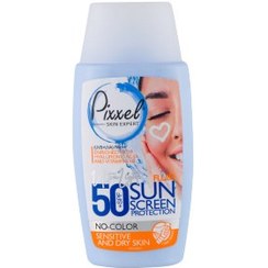 تصویر کرم ضد آفتاب SPF50 پوست خشک بی رنگ پیکسل 