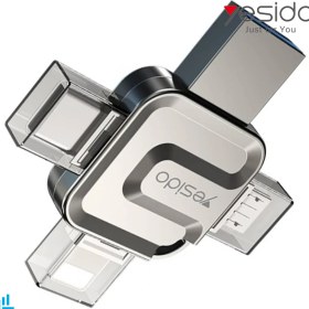 تصویر فلش مموری با سری تایپ سی ، میکرو، لایتنینگ و USB یسیدو YESIDO FL15 