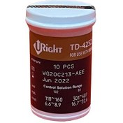 تصویر نوار تست قند خون یورایت طلایی مدل TD_4252 بسته 50 عددی - تعداد در بسته:بسته 50 عددی 
