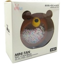 تصویر پنکه شارژی برند MINI FAN LED طرح خرس 