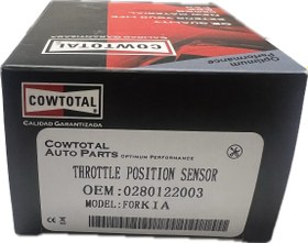 تصویر سنسور دریچه گاز (TPS) پراید یورو ۴ برند Cowtotal THROTTLE POSITION SENSOR