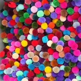 تصویر توپک رنگارنگ خارجی 2 سانتی (بسته 1000 عددی) 
