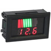 تصویر نمایشگر ولتاژ باتری اسیدی ۱۲ تا ۶۰ ولت سون سگمنت قرمز 