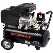 تصویر کمپرسور هوا 24 لیتری آیرون مکس مدل LT24 ا IRONMAX LT24 Air Compressor IRONMAX LT24 Air Compressor