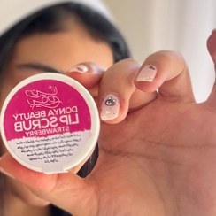 تصویر اسکراب لب ارگانیک دنیابیوتی | نرم‌کننده، روشن‌کننده، ضد ترک و پوست‌پوست شدن - توت فرنگی Dunyabioti Organic Lip Scrub | Softening, brightening, anti-cracking and peeling