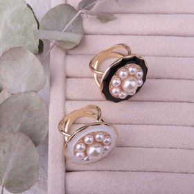 تصویر حلقه روسری - سفید 